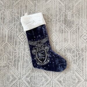 Pottery Barn | Ravenclaw Blue, Silver Christmas Holiday Stocking